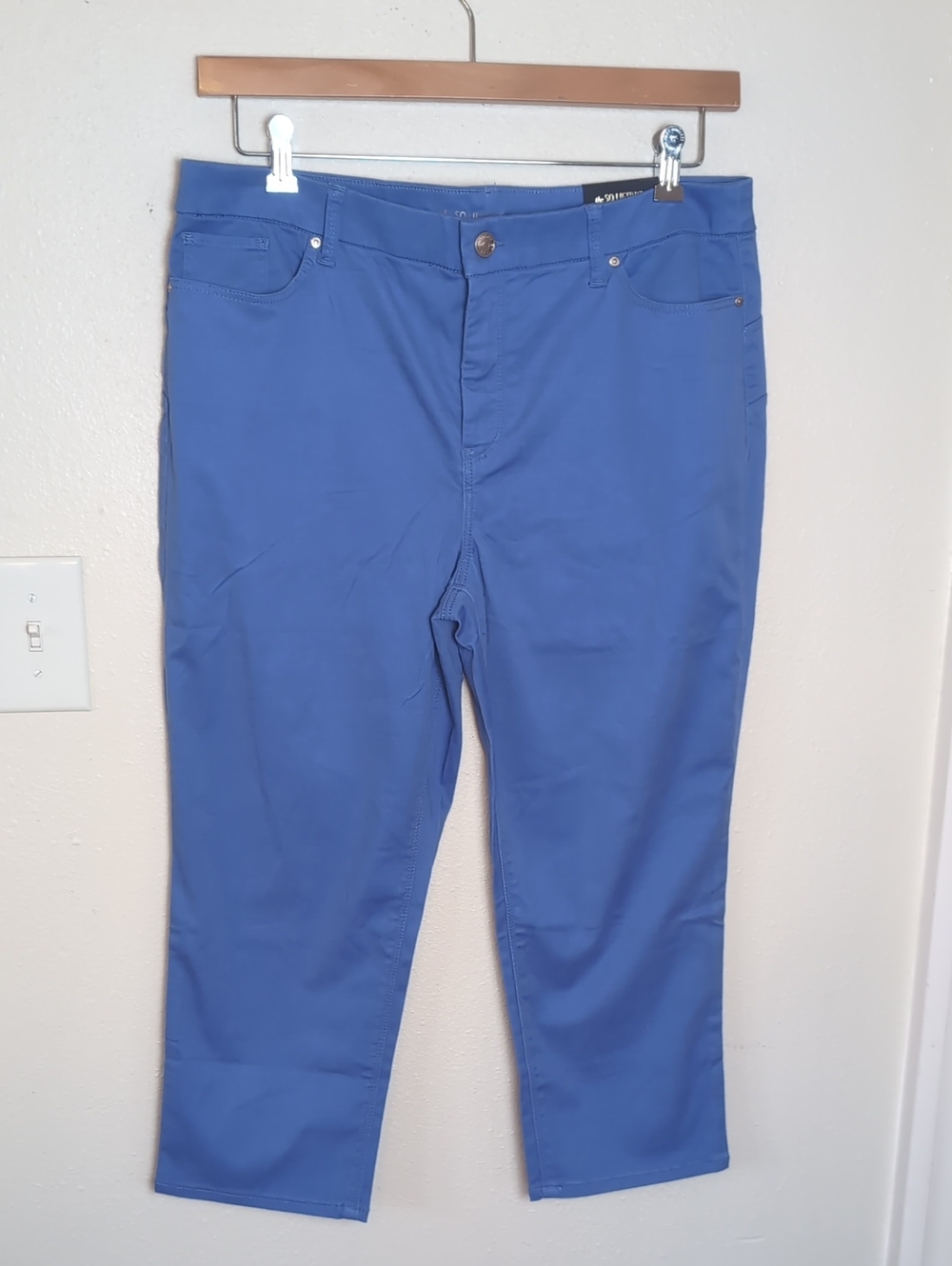Chico's The So Lifting Royal Blue Cropped Pants Petite 2.5